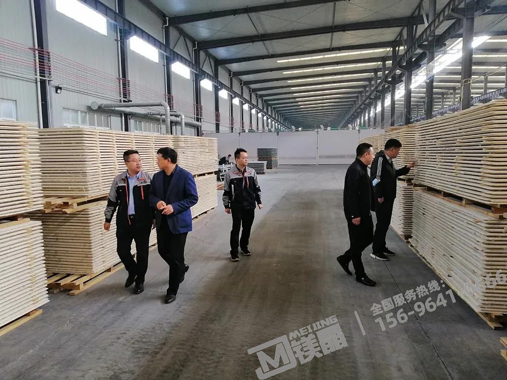 北新建材全屋裝配事業部總經理王洪波一行赴鎂晶考察交流